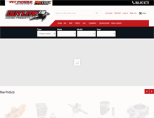 Tablet Screenshot of outlawracingproducts.com